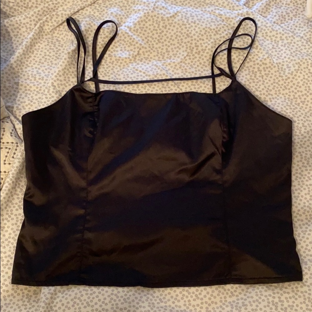 Urban outfitters satin crop top